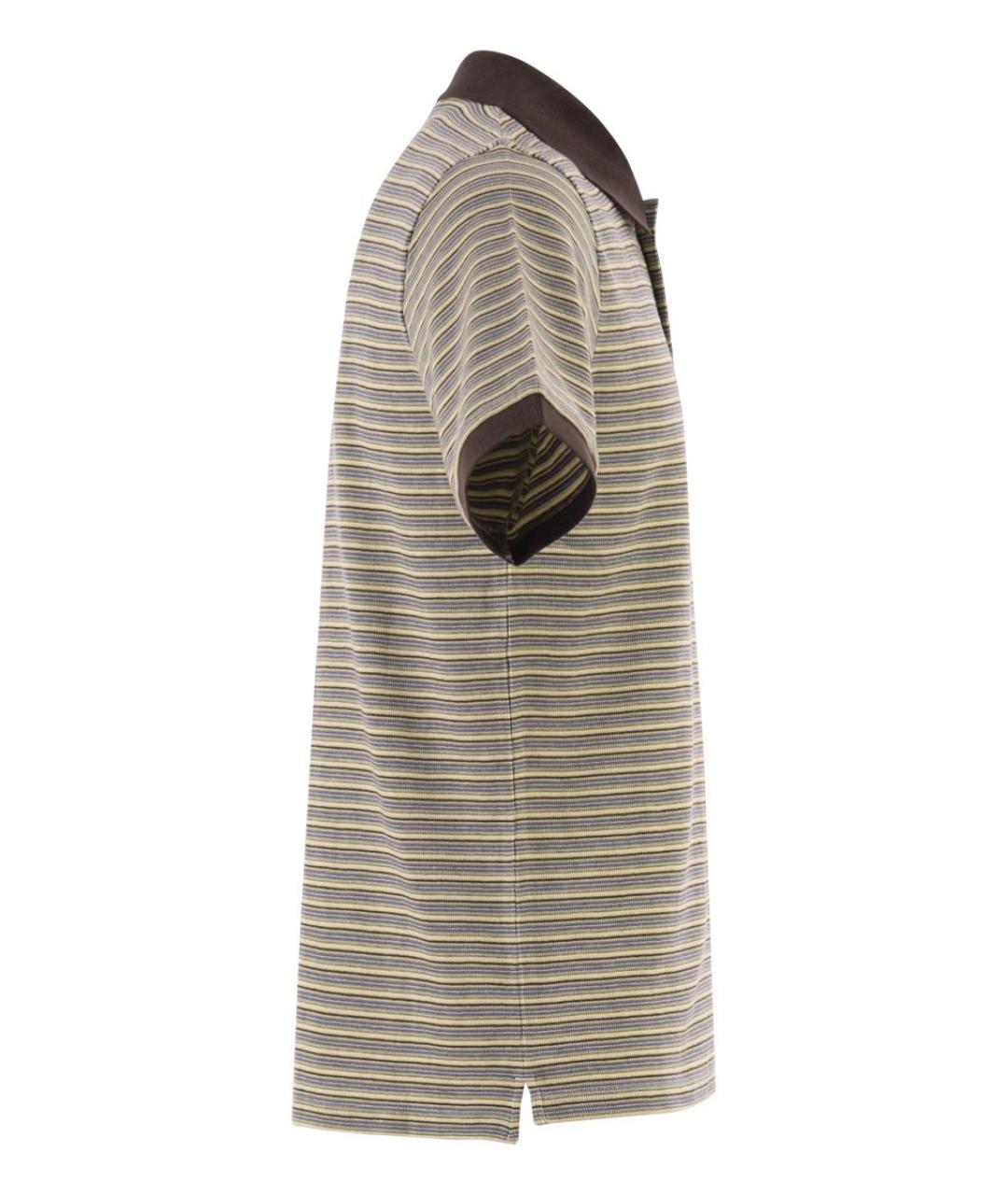 CARHARTT WIP Коричневое хлопковое поло с коротким рукавом, фото 3