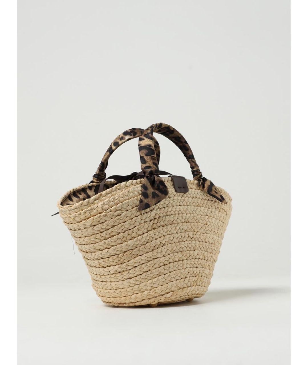 DOLCE&GABBANA Бежевая пелетеная сумка с короткими ручками, фото 3