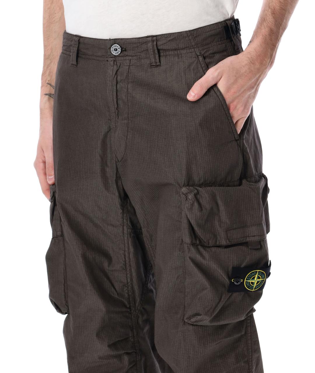 STONE ISLAND Хлопковые повседневные брюки, фото 3