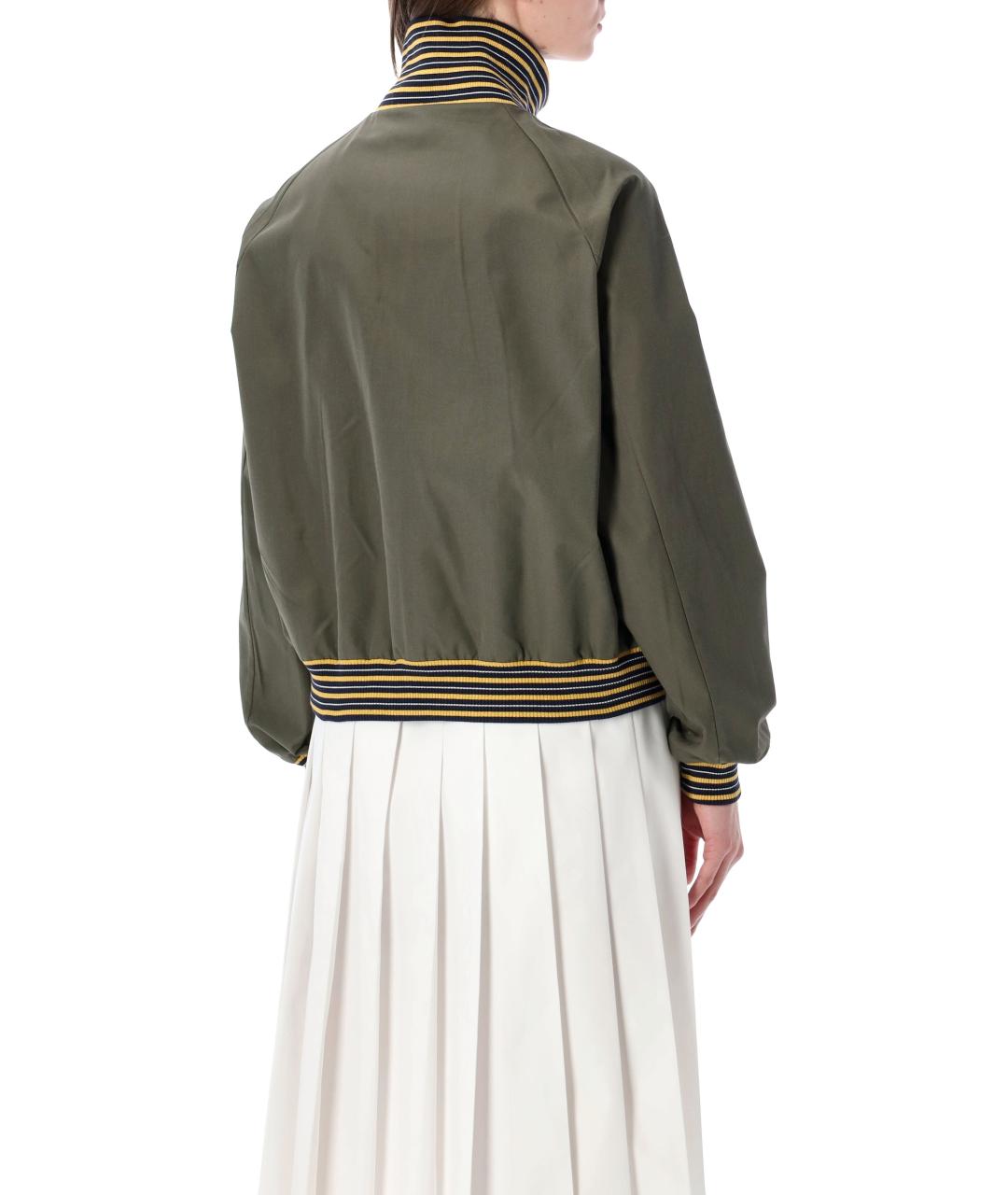 PRADA Хаки полиэстеровая куртка, фото 2