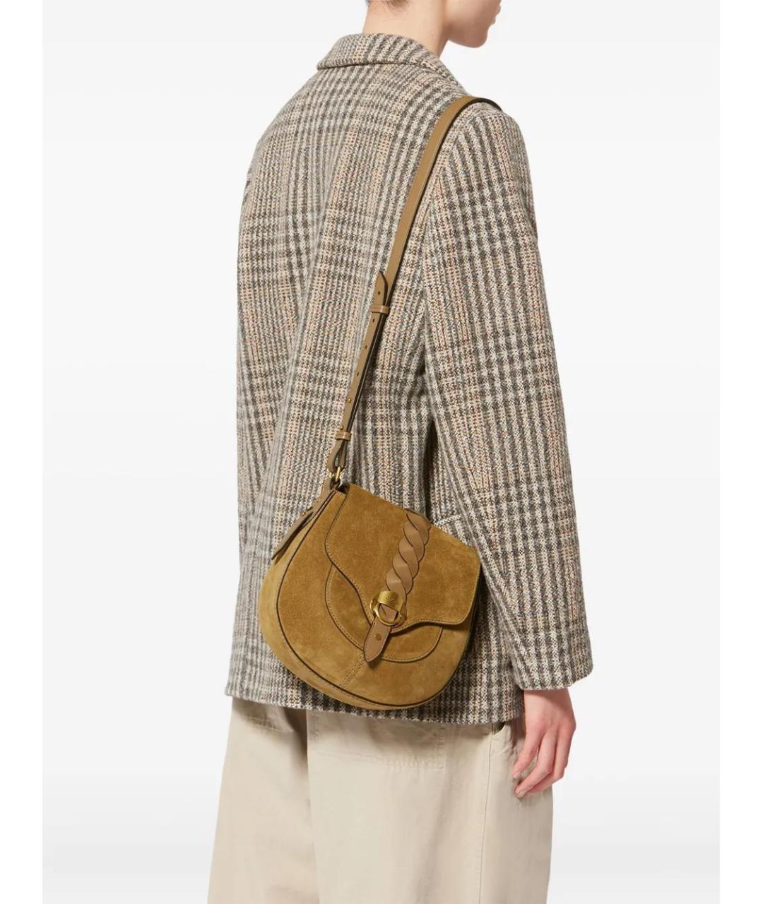 ISABEL MARANT Серая замшевая сумка через плечо, фото 2