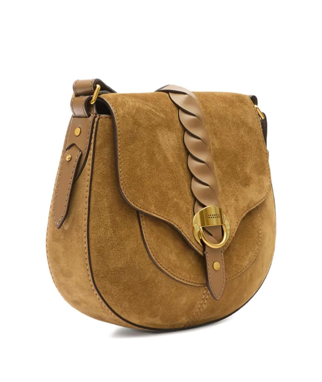 ISABEL MARANT Серая замшевая сумка через плечо, фото 4