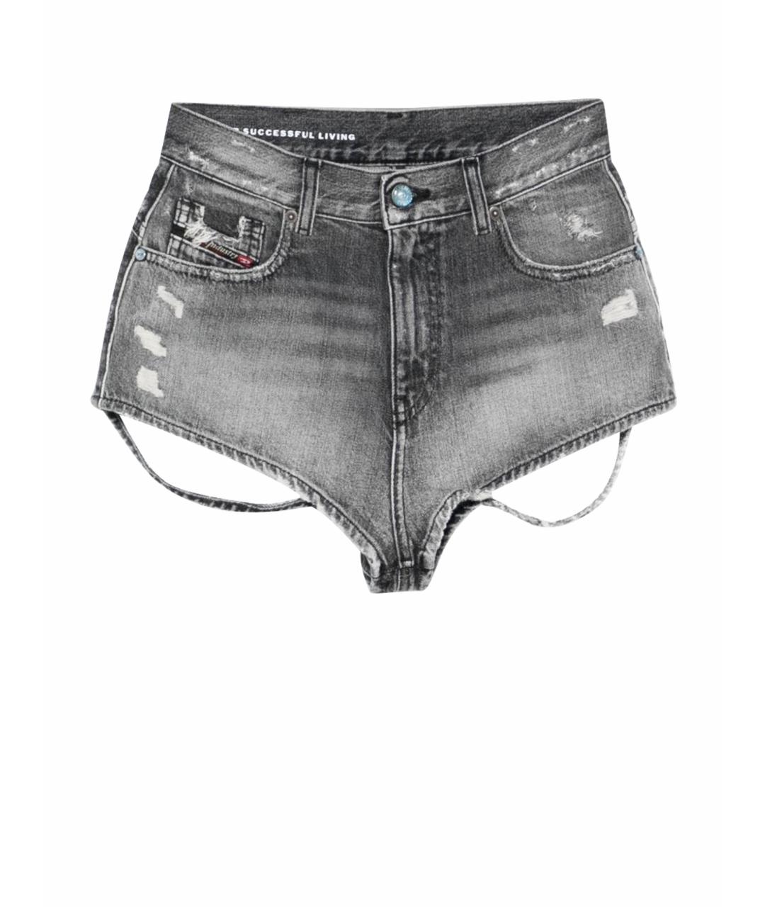 DIESEL Серые хлопковые шорты, фото 1