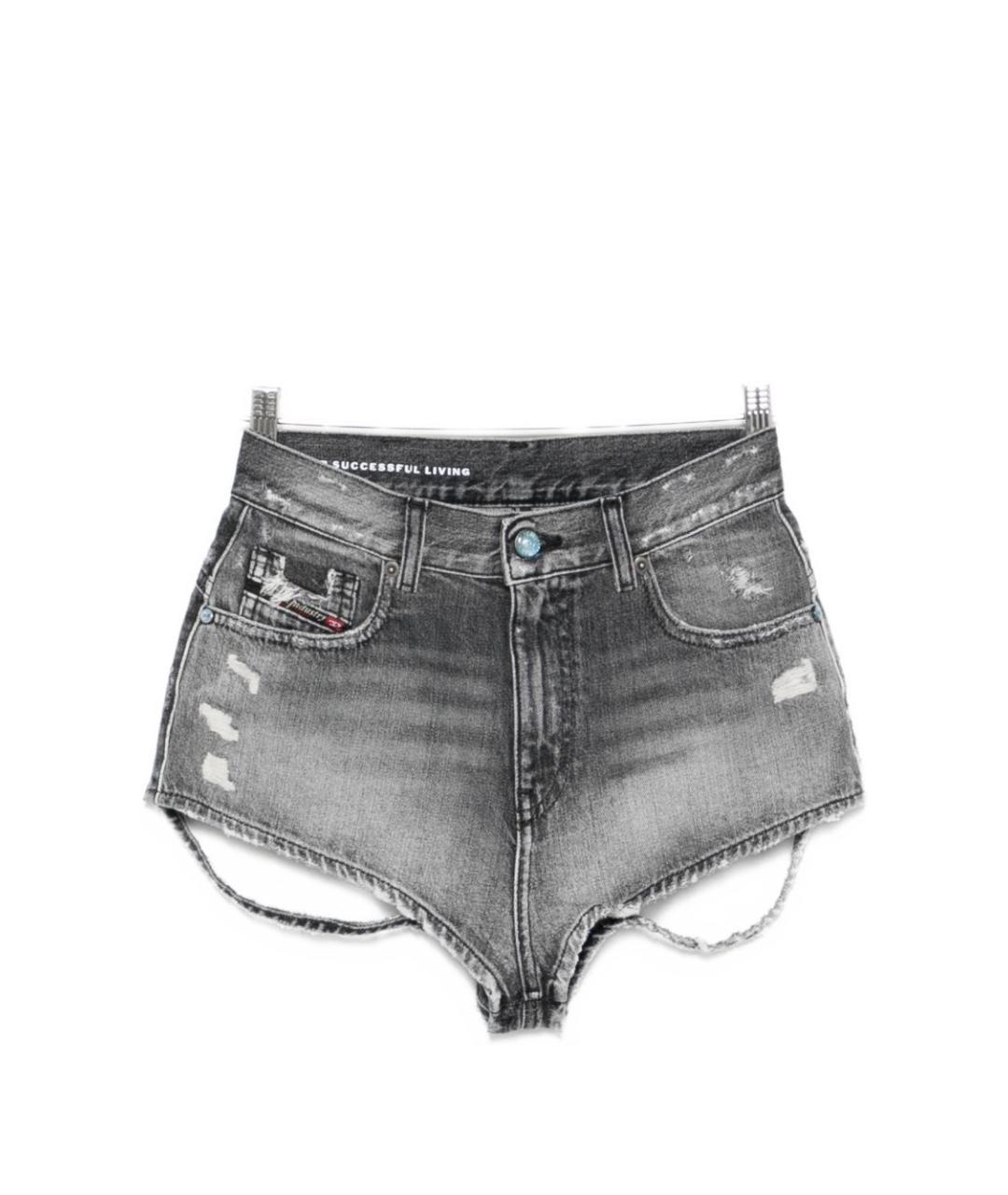 DIESEL Серые хлопковые шорты, фото 6