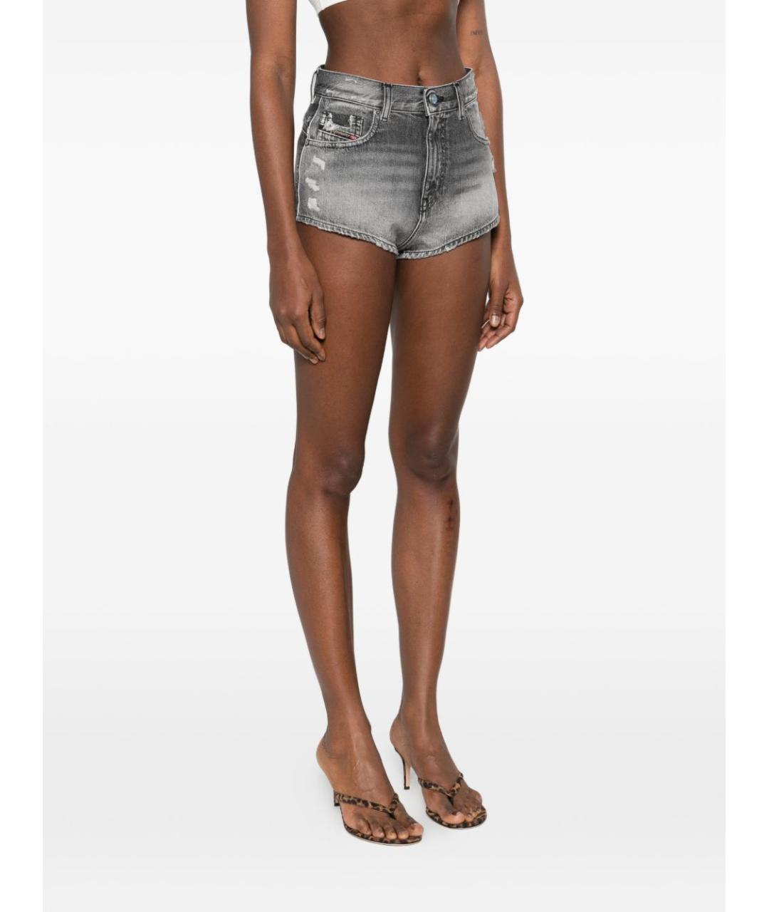 DIESEL Серые хлопковые шорты, фото 5