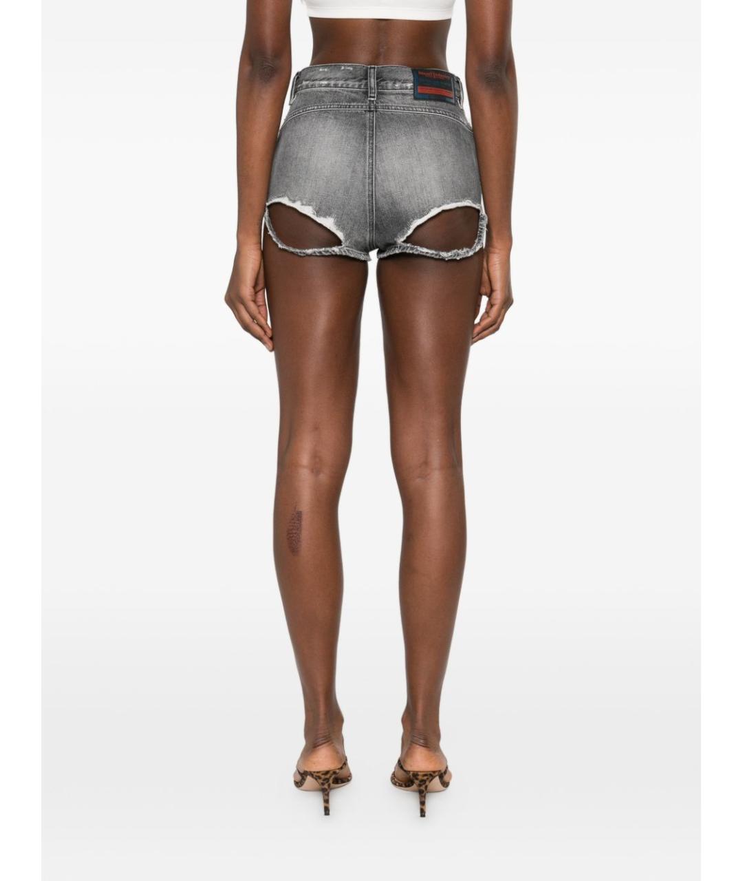 DIESEL Серые хлопковые шорты, фото 4