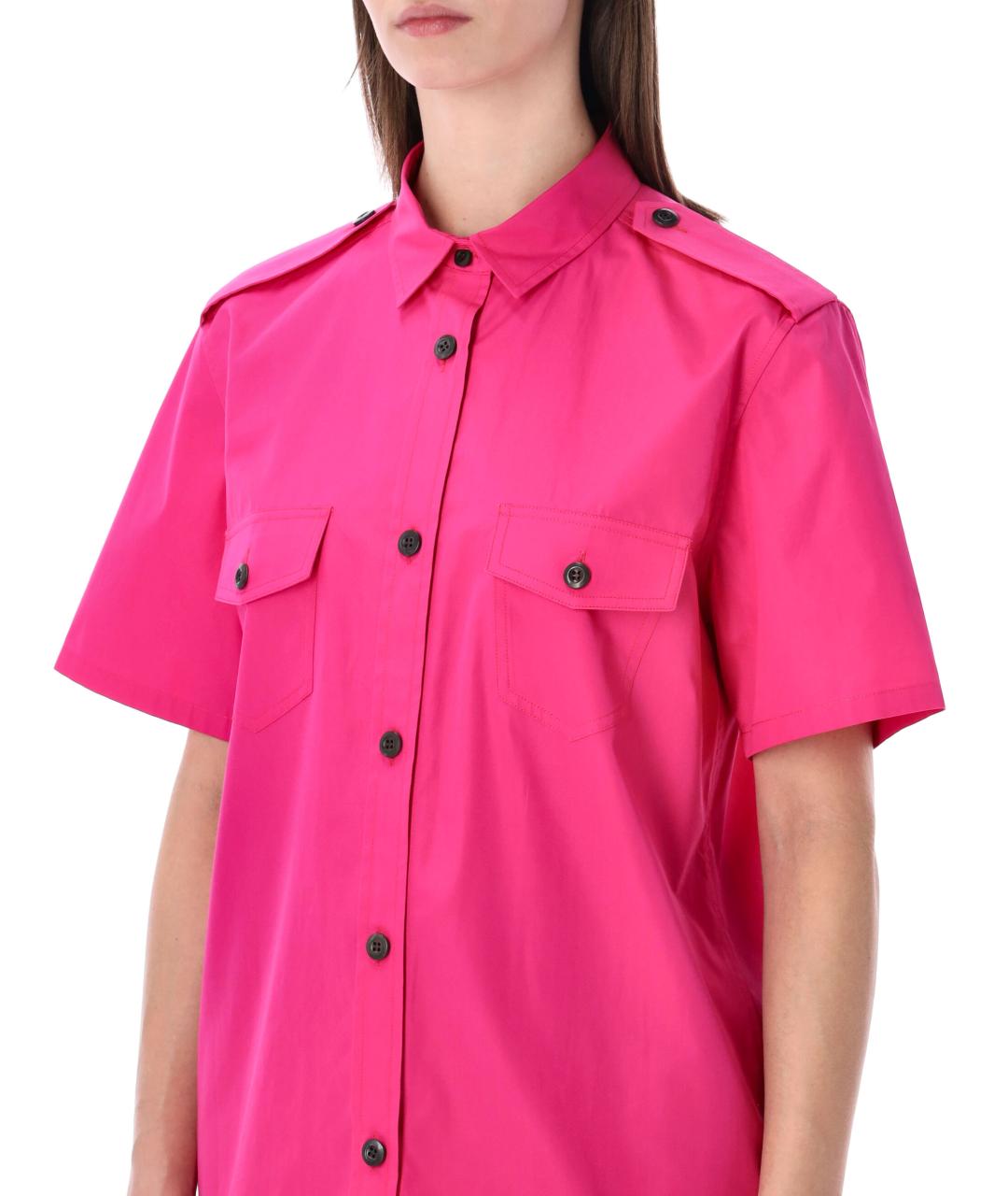 PRADA Фуксия хлопковая рубашка, фото 3