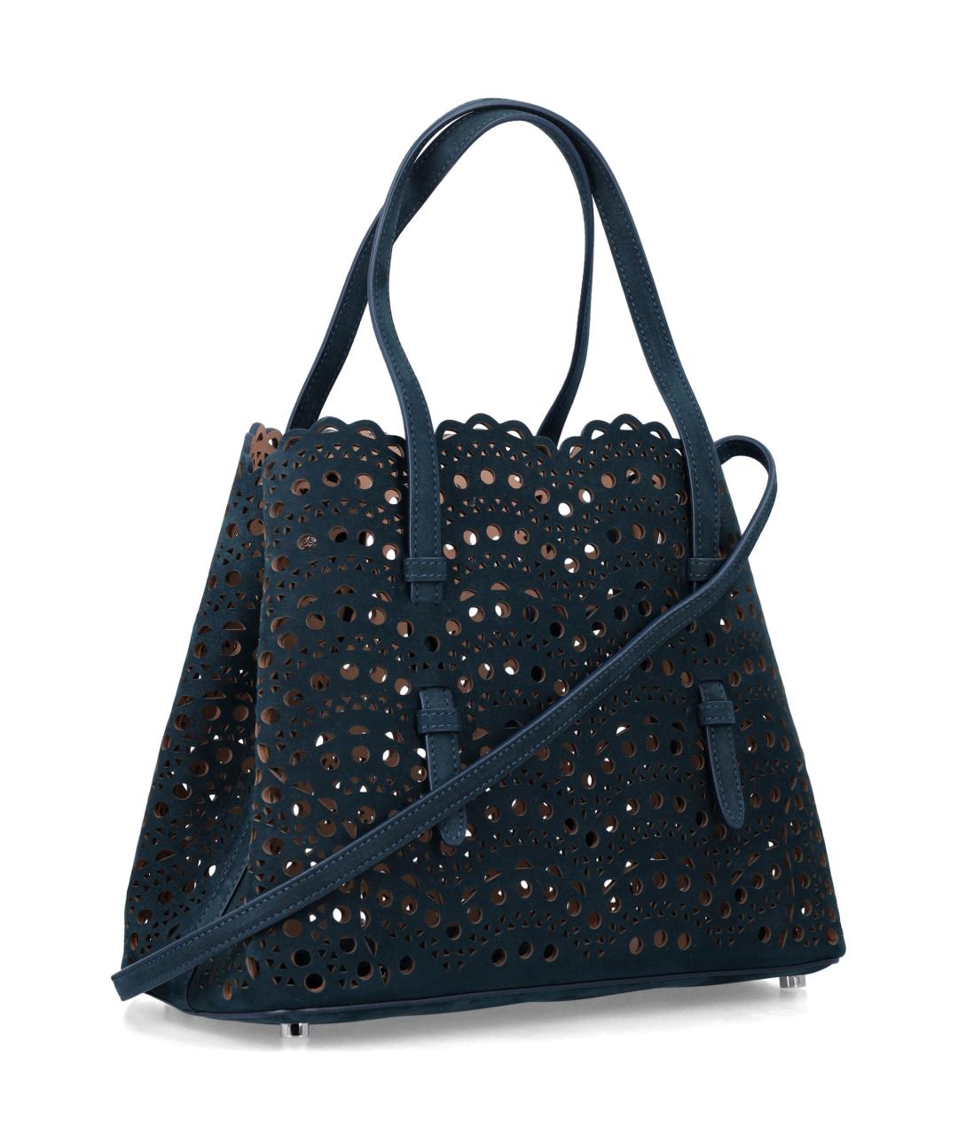 ALAIA Синяя кожаная сумка тоут, фото 2