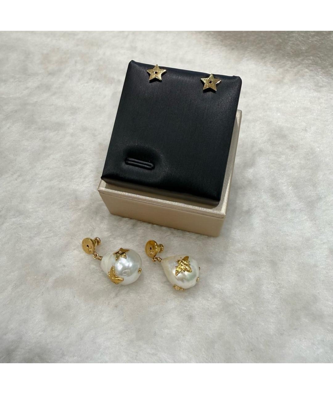 CHRISTIAN DIOR Золотые серьги, фото 5