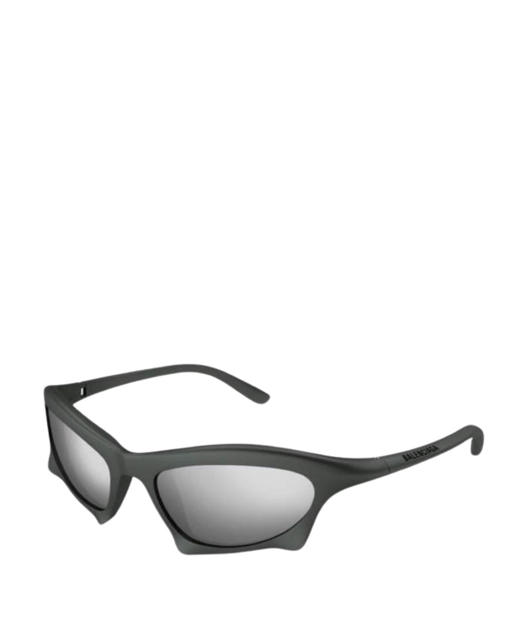 BALENCIAGA Серые пластиковые солнцезащитные очки, фото 1