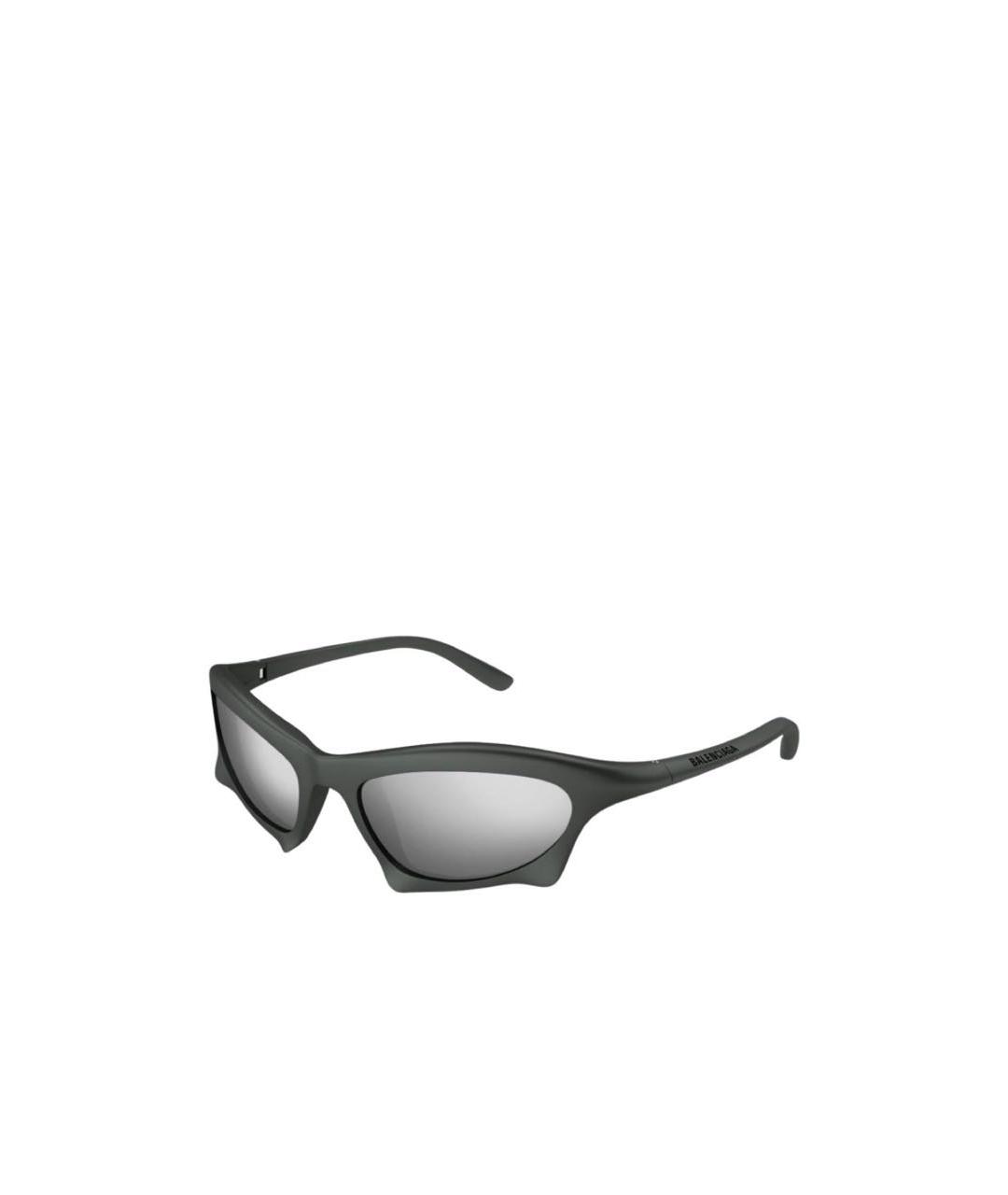 BALENCIAGA Серые пластиковые солнцезащитные очки, фото 5