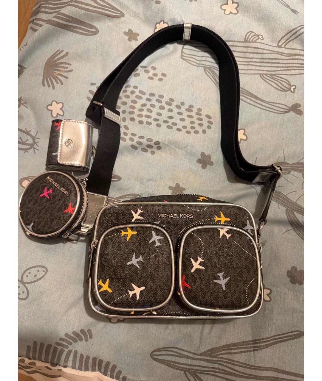 MICHAEL KORS Черная сумка через плечо, фото 3