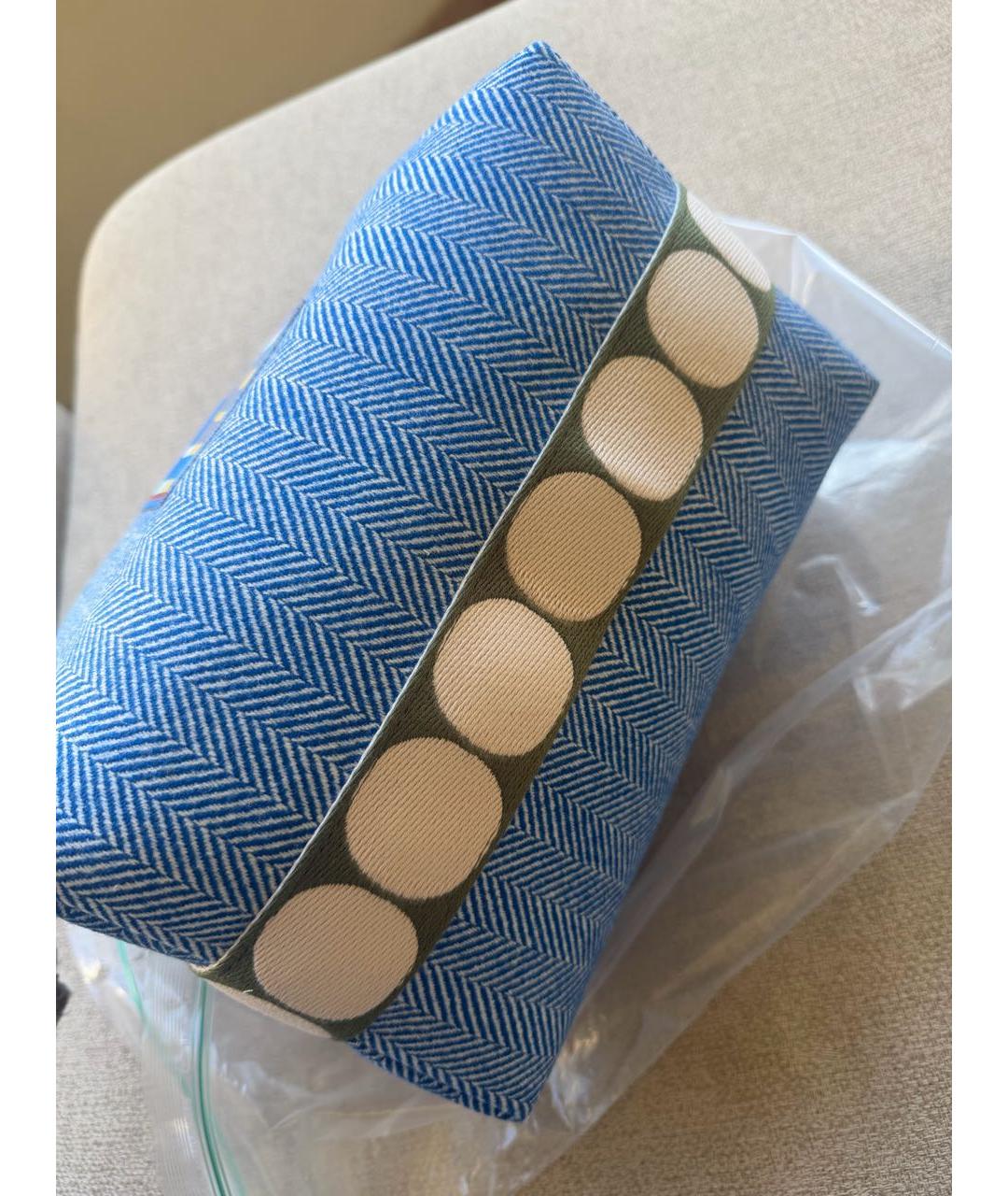 HERMES Синяя косметичка, фото 3