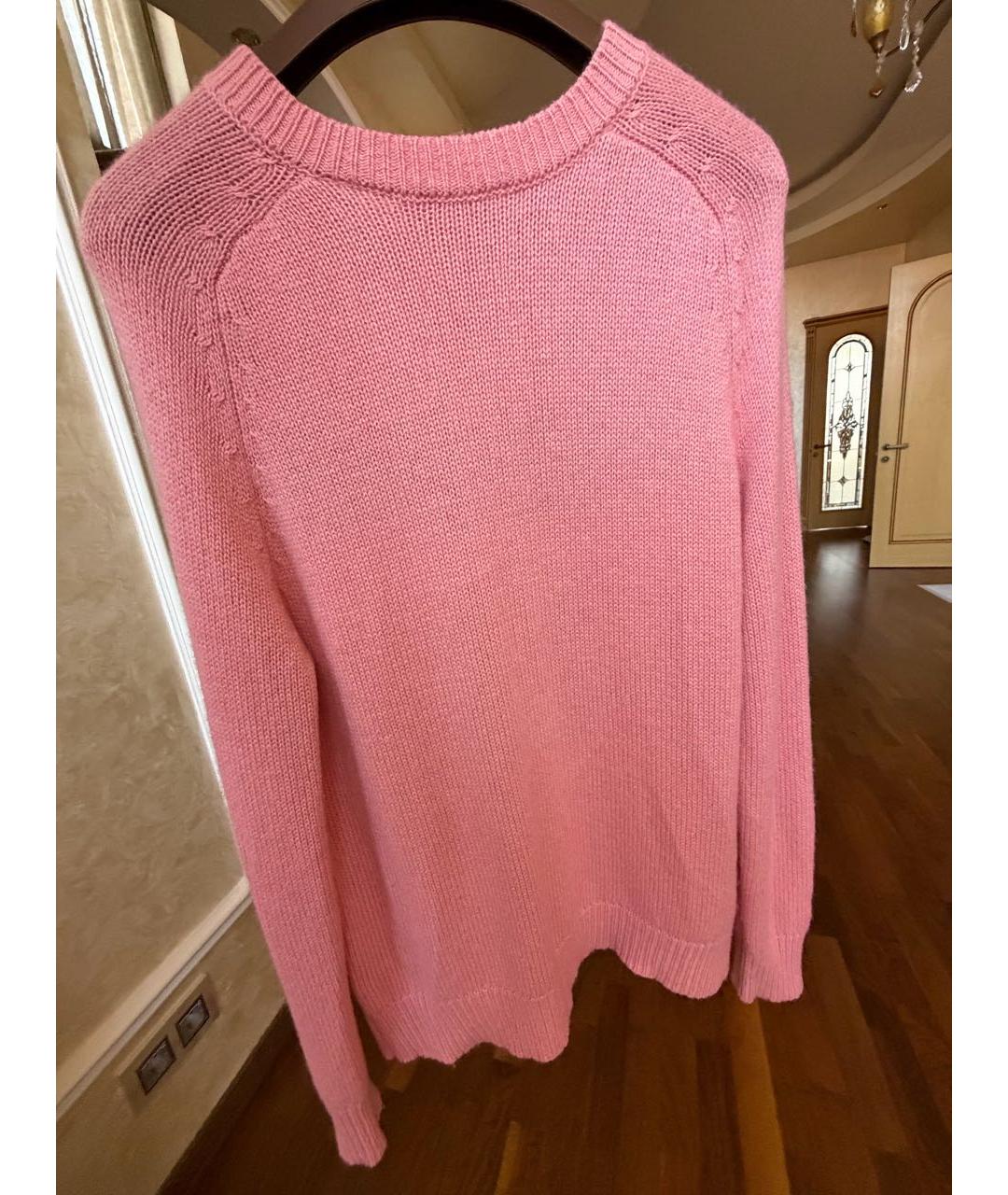 CHRISTIAN DIOR Розовый шерстяной джемпер / свитер, фото 4