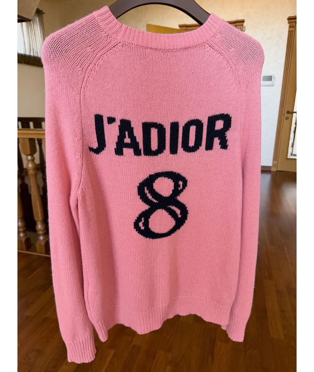 CHRISTIAN DIOR Розовый шерстяной джемпер / свитер, фото 3