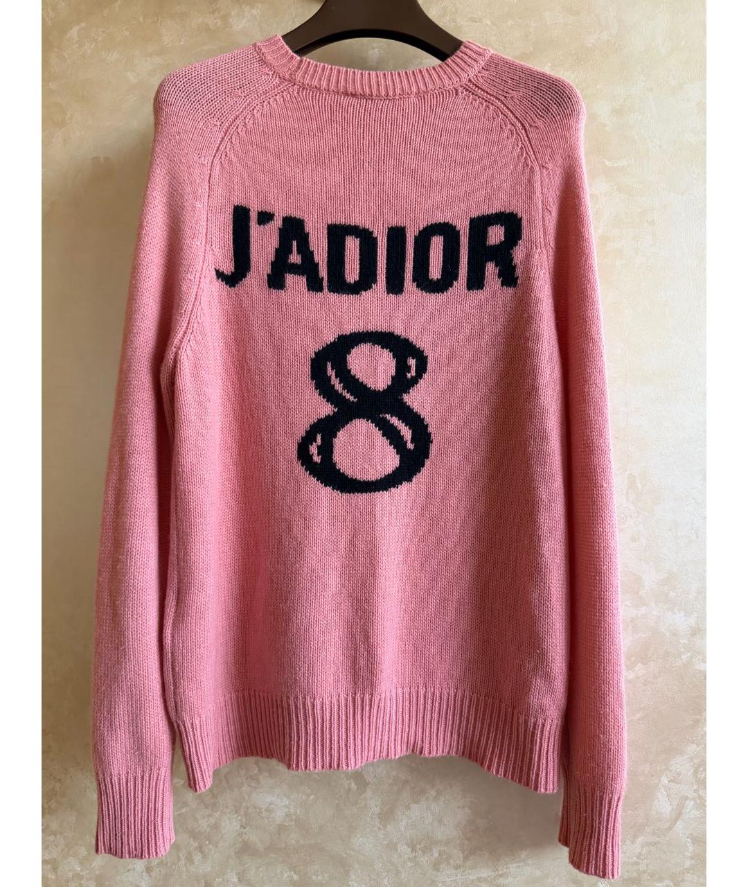 CHRISTIAN DIOR Розовый шерстяной джемпер / свитер, фото 7