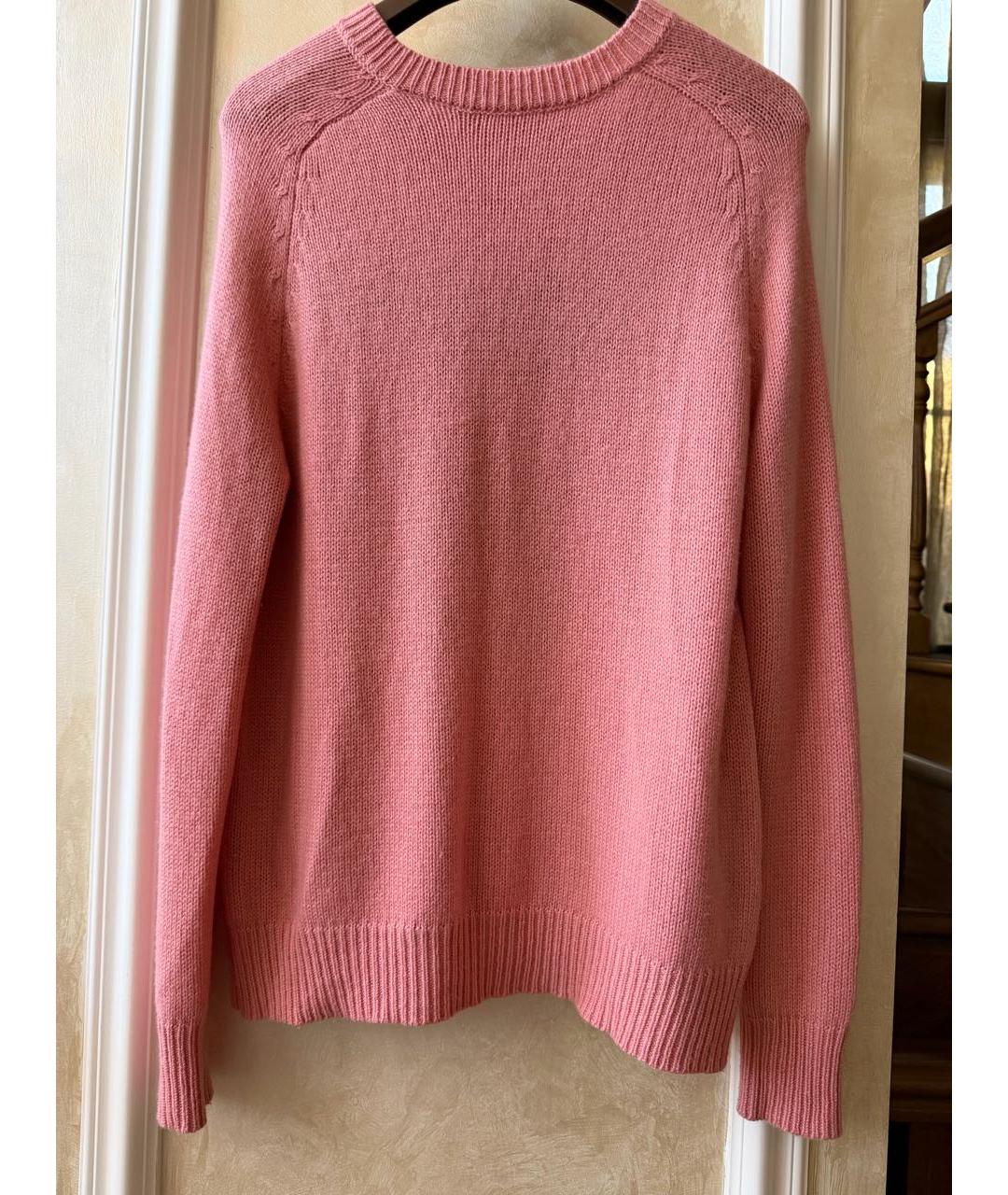 CHRISTIAN DIOR Розовый шерстяной джемпер / свитер, фото 2