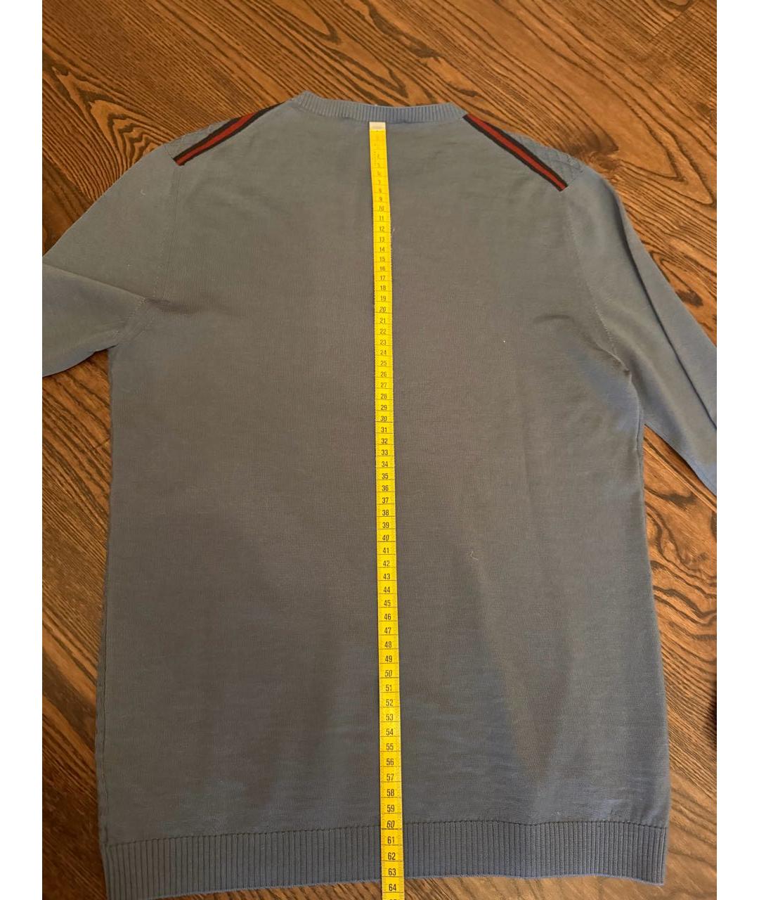 GUCCI Серый шерстяной джемпер / свитер, фото 5