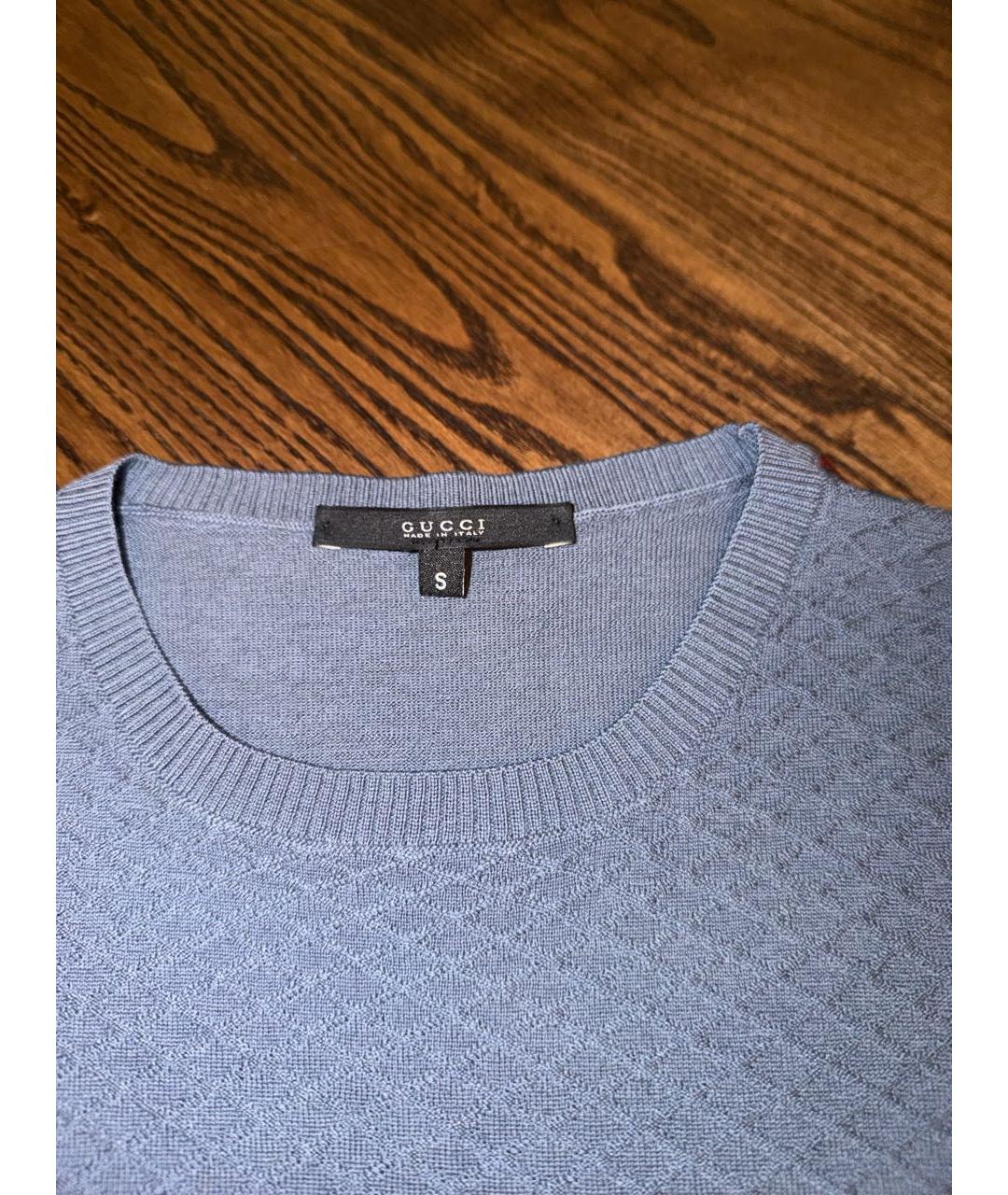 GUCCI Серый шерстяной джемпер / свитер, фото 2