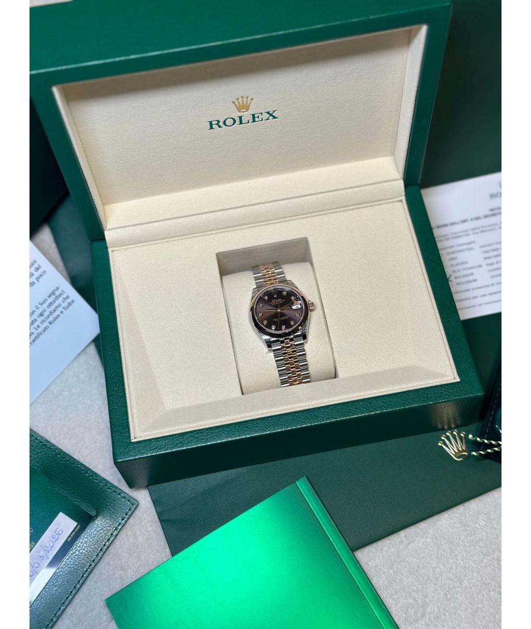 ROLEX Розовые часы из розового золота, фото 2