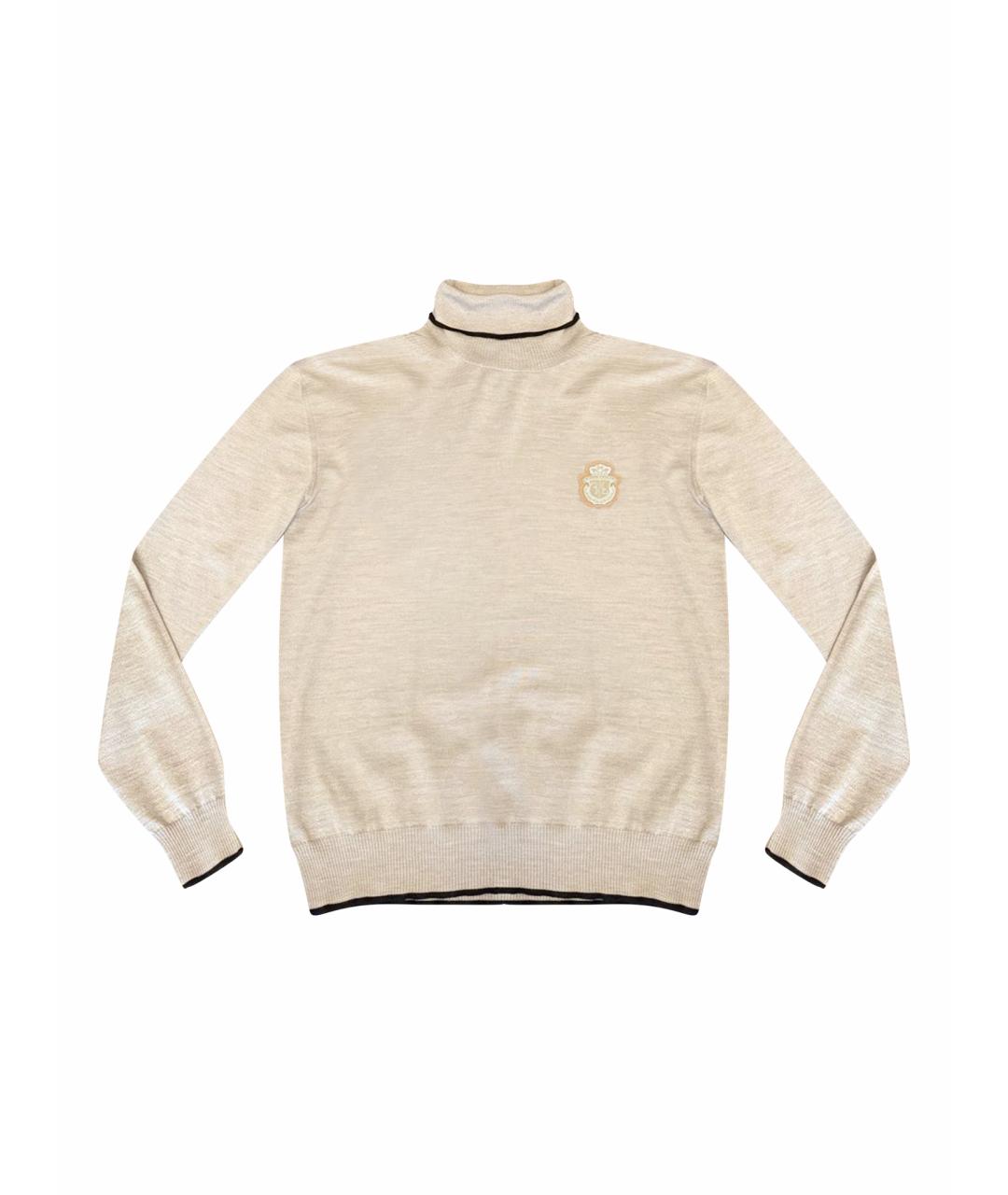 BILLIONAIRE Бежевая шерстяная водолазка, фото 1