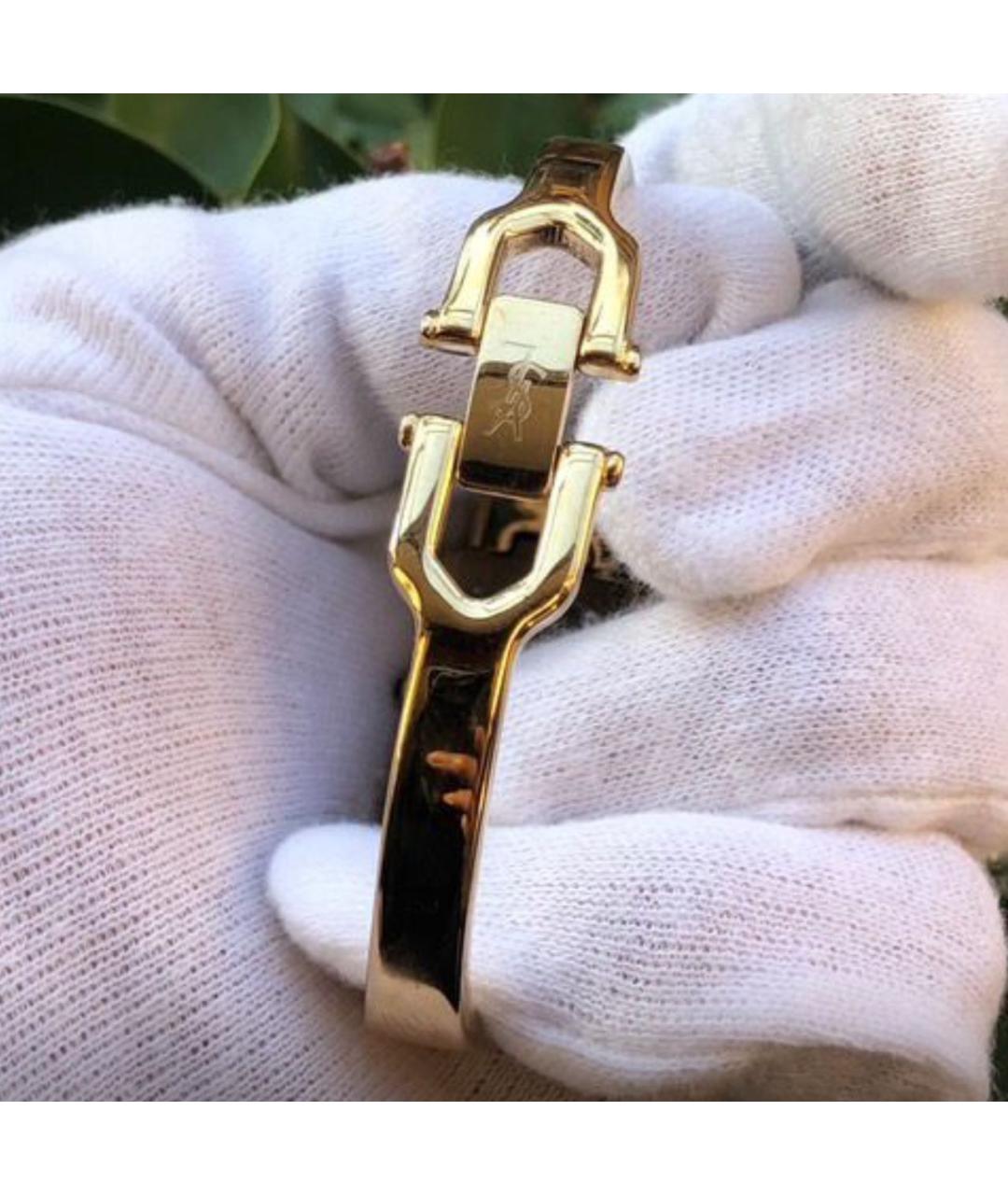 SAINT LAURENT Золотые металлические часы, фото 4