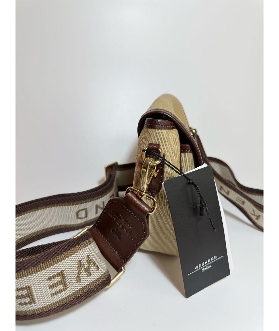 WEEKEND MAX MARA Бежевая сумка через плечо, фото 2