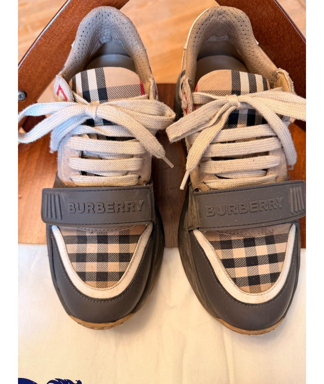 BURBERRY Мульти кроссовки, фото 4