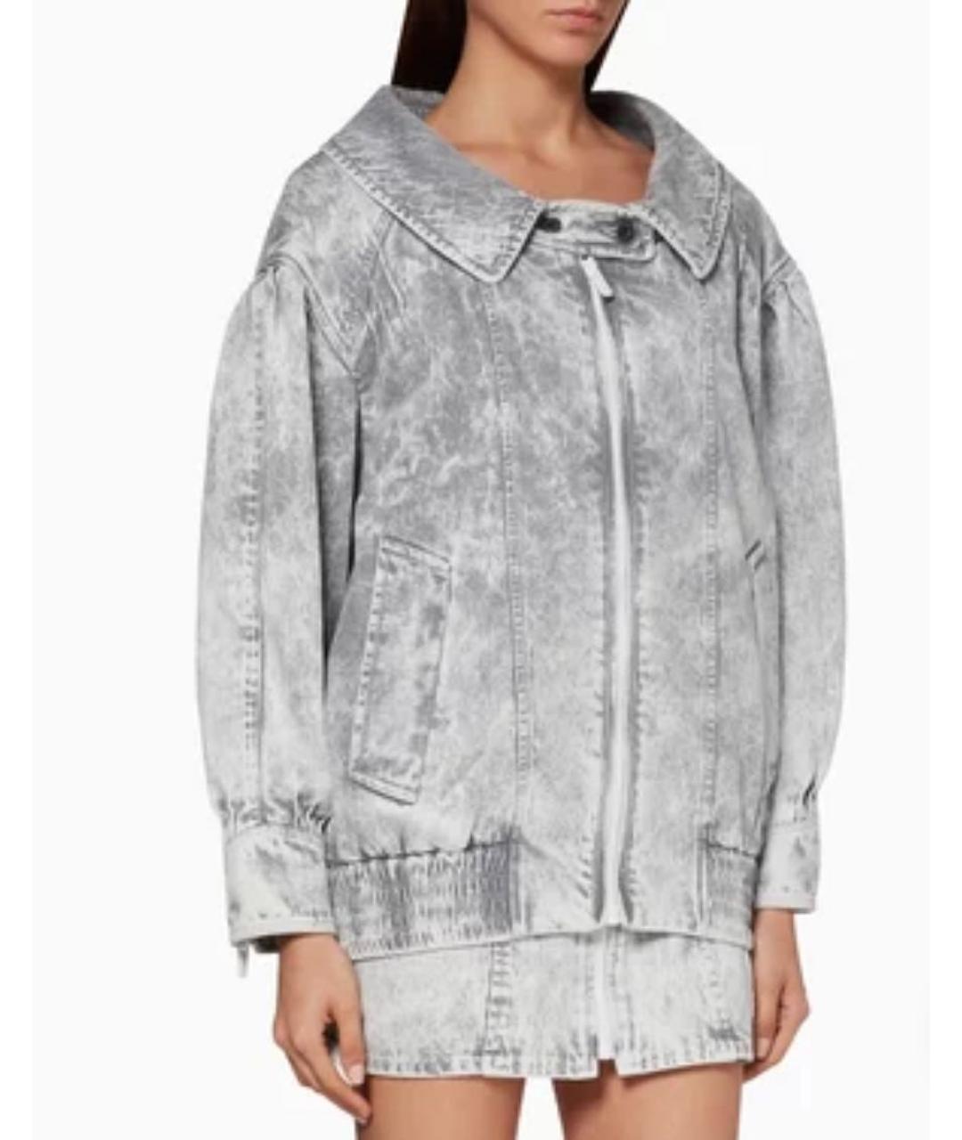 MIU MIU Серая хлопковая куртка, фото 6