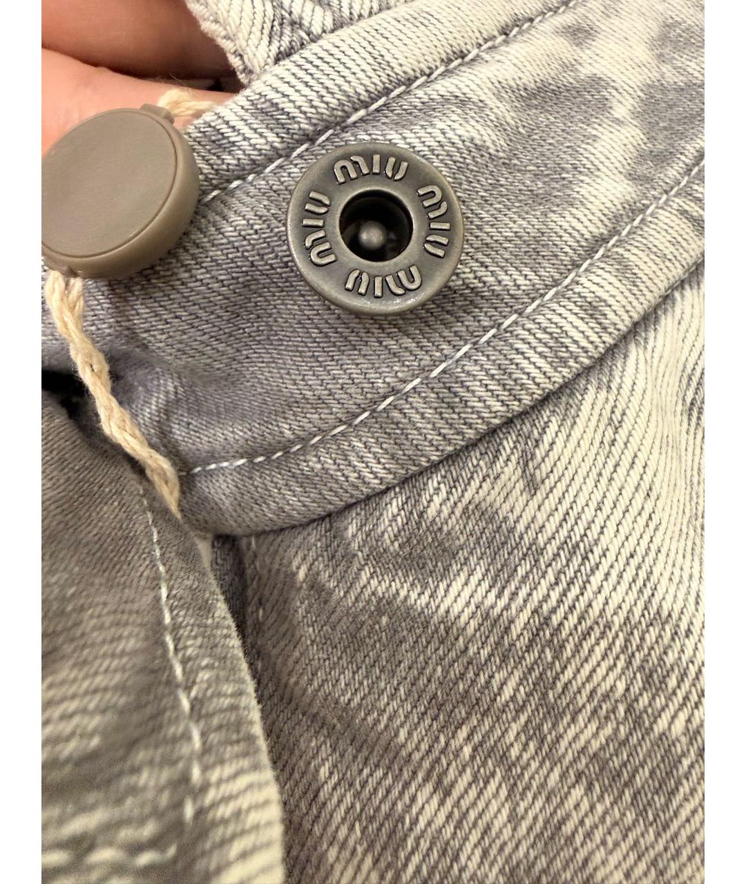 MIU MIU Серая хлопковая куртка, фото 3