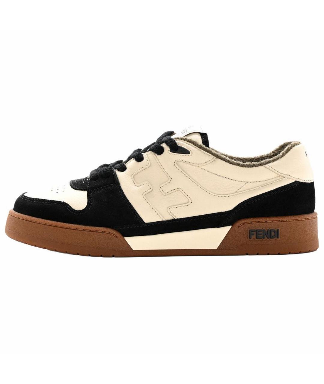 FENDI Бежевые кеды, фото 8