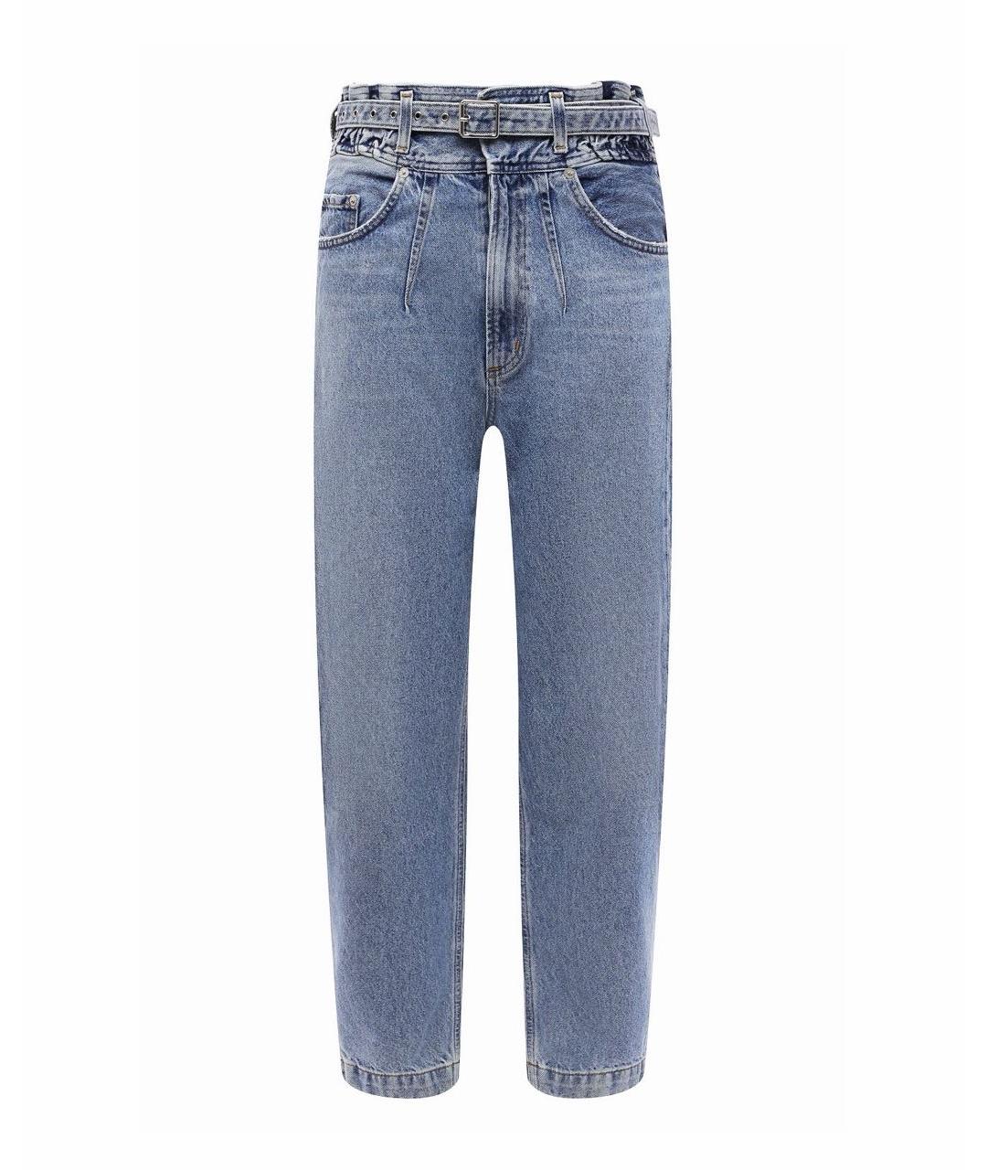 AGOLDE Голубые хлопковые прямые джинсы, фото 1