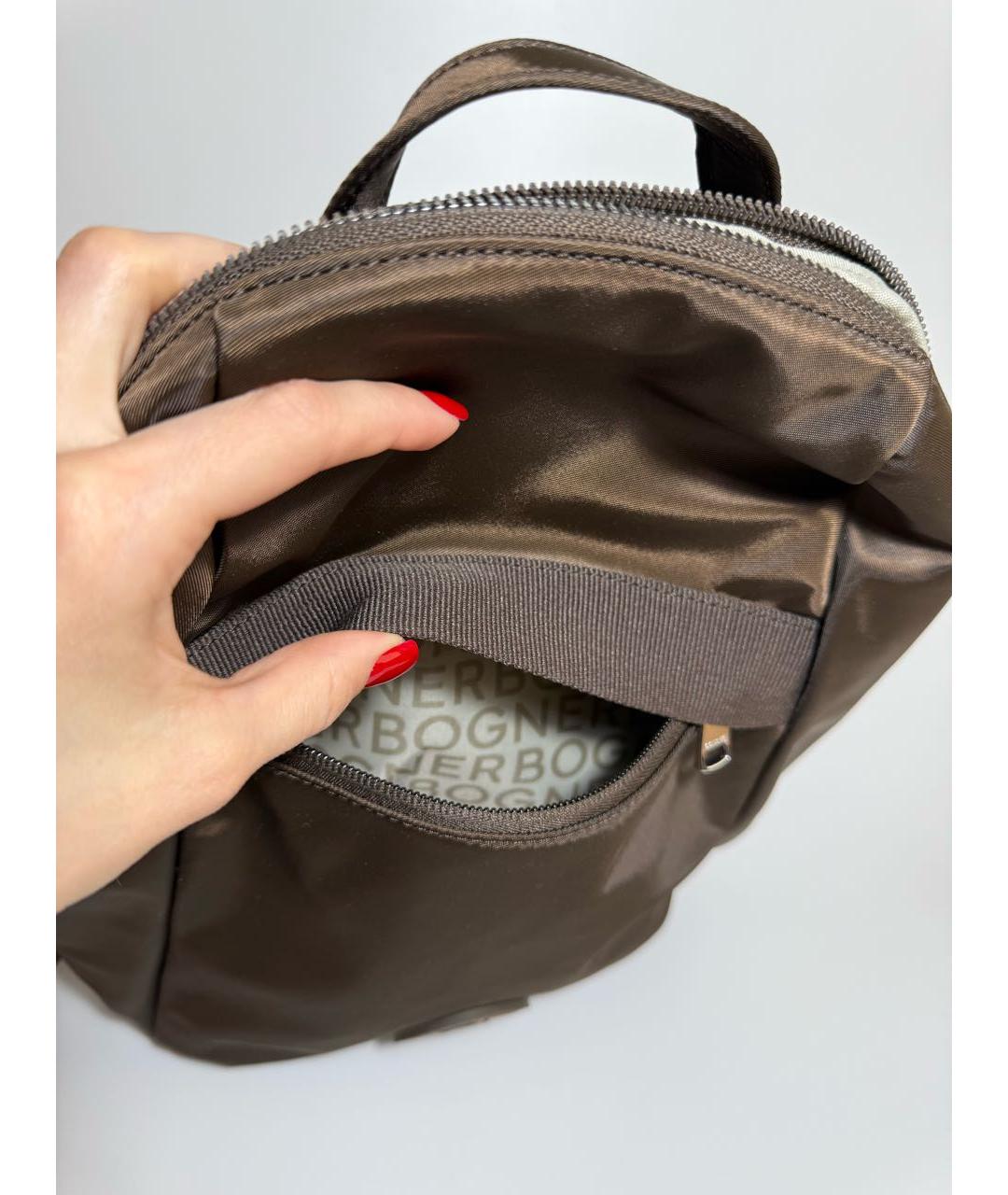 BOGNER Коричневый тканевый рюкзак, фото 5