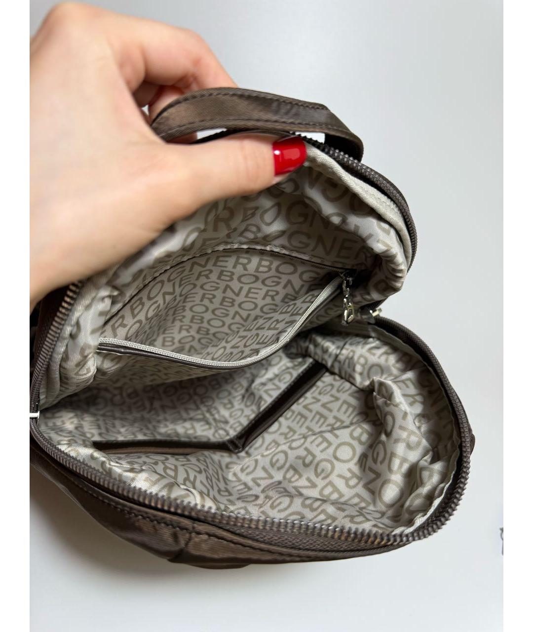 BOGNER Коричневый тканевый рюкзак, фото 4