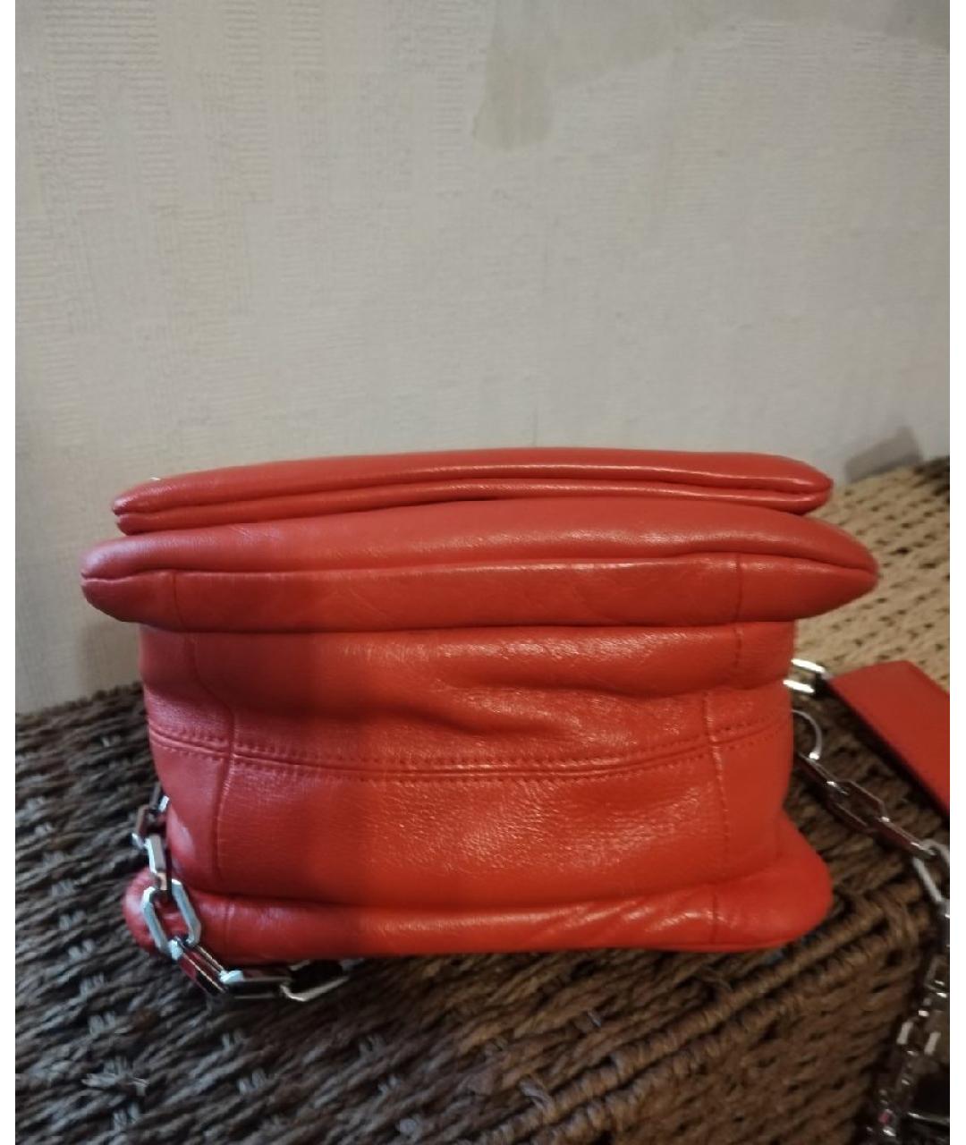 KARL LAGERFELD Красная кожаная сумка через плечо, фото 3