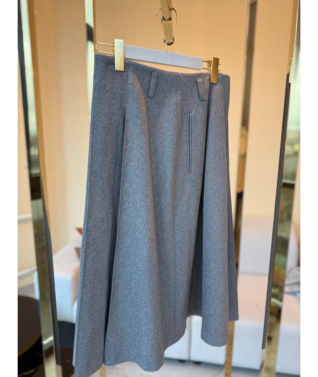 AUTENTIMENTS Серый шерстяной костюм с юбками, фото 2