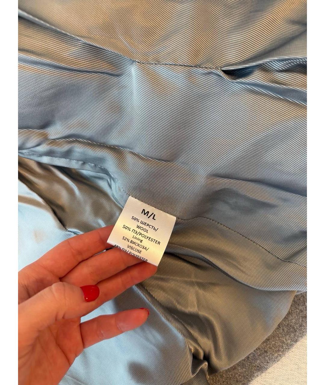 AUTENTIMENTS Серый шерстяной костюм с юбками, фото 3