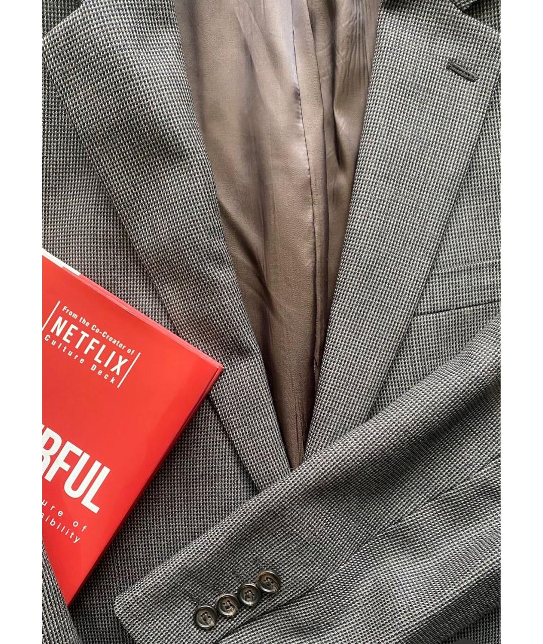 POLO RALPH LAUREN Серый шерстяной пиджак, фото 2