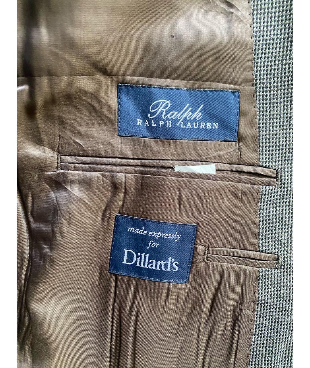 POLO RALPH LAUREN Серый шерстяной пиджак, фото 5