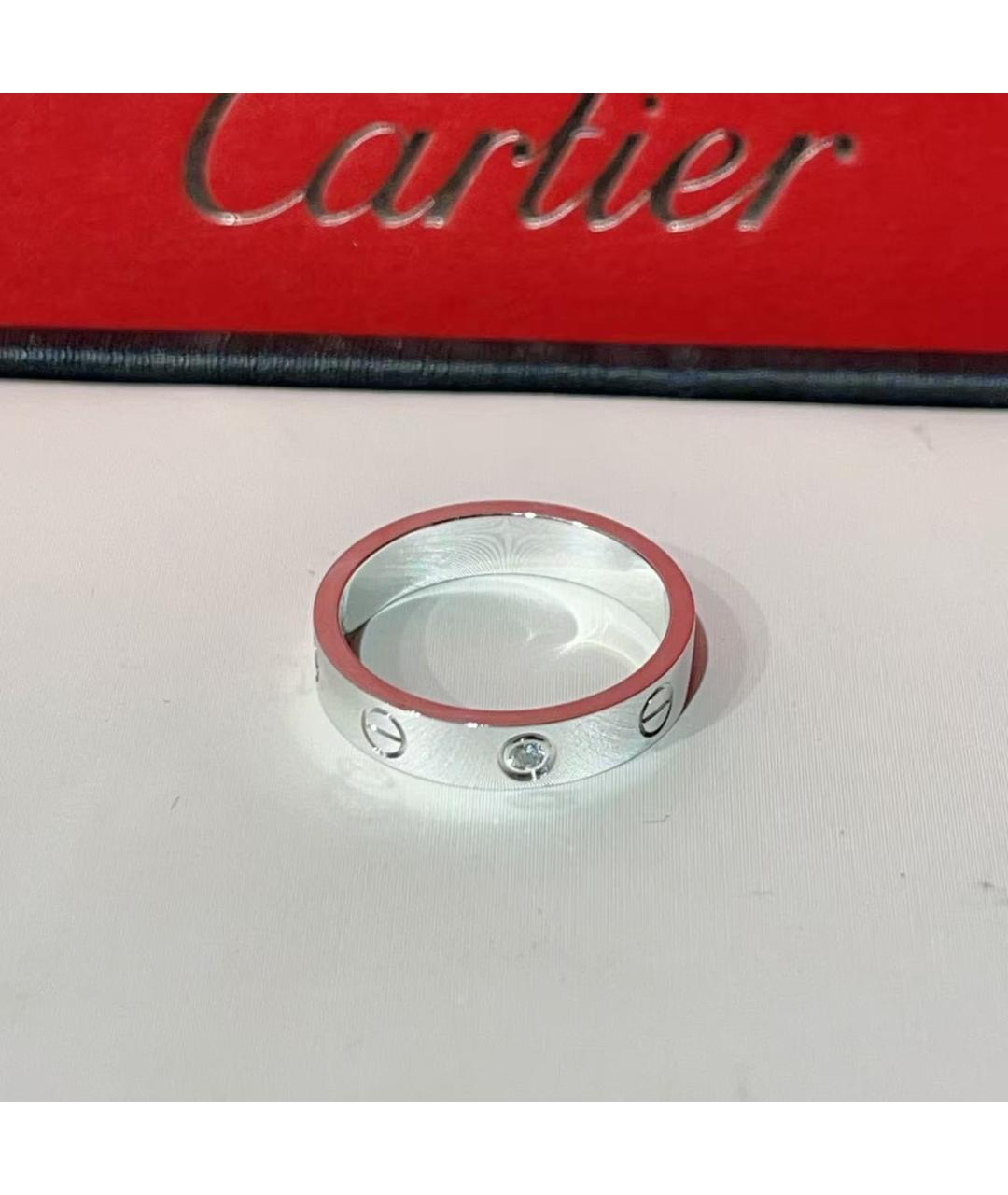 CARTIER Серебряное кольцо из белого золота, фото 2
