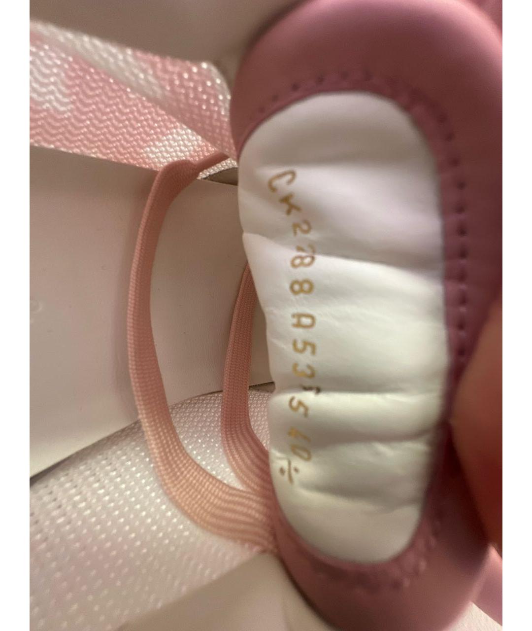DOLCE&GABBANA Розовые текстильные кроссовки, фото 5