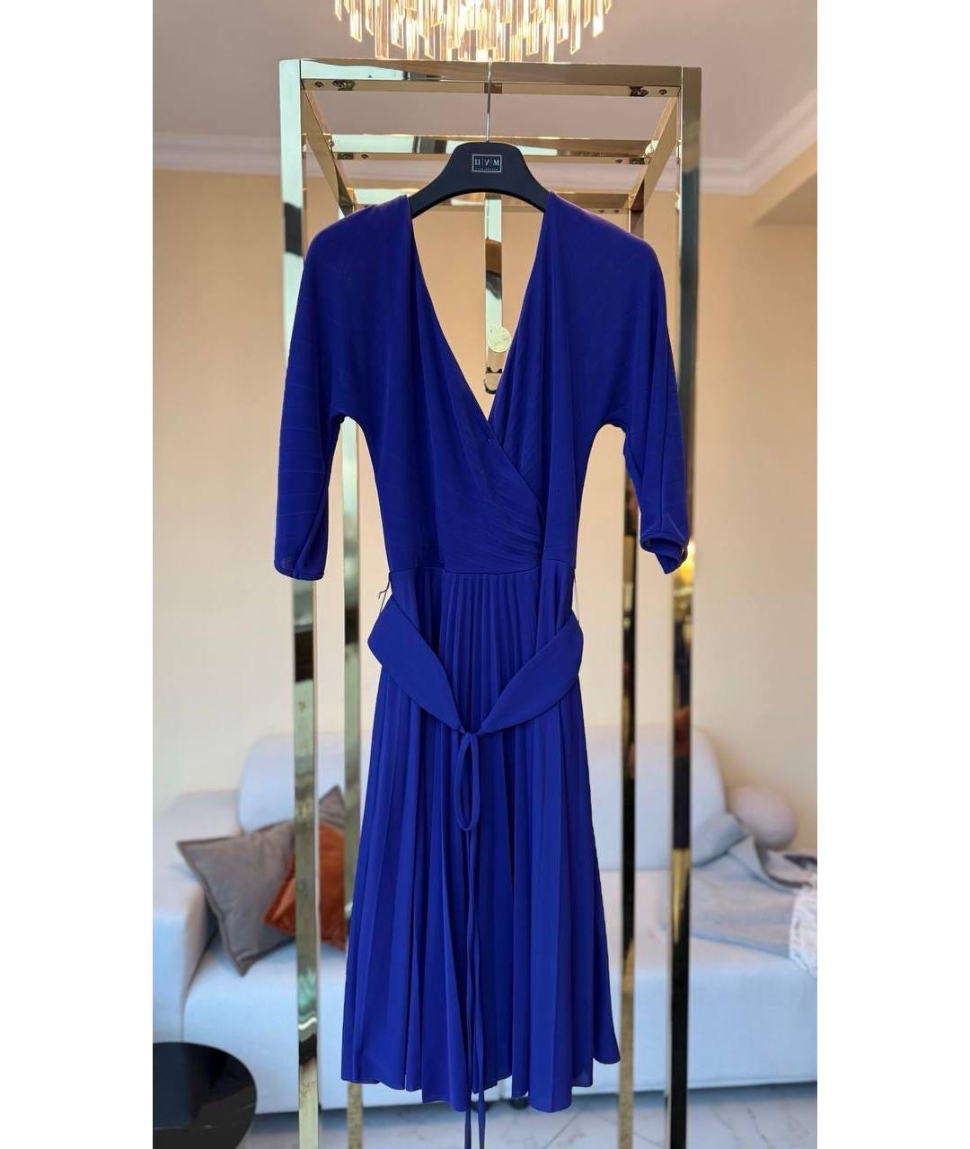 BCBG MAXAZRIA Синее платье, фото 2