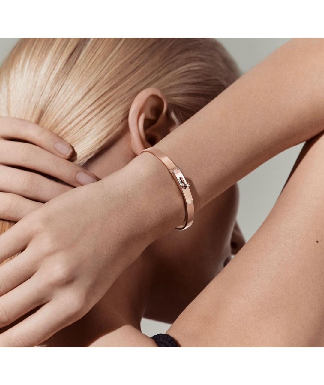 HERMES Золотой браслет из розового золота, фото 2