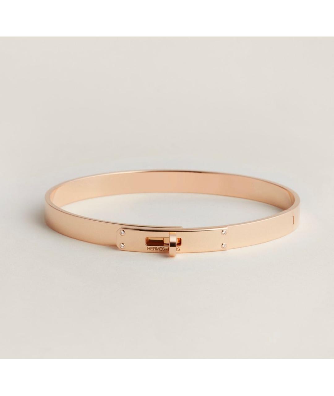 HERMES Золотой браслет из розового золота, фото 5