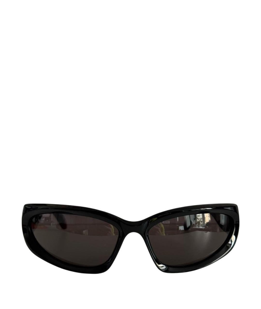 BALENCIAGA Черные пластиковые солнцезащитные очки, фото 1