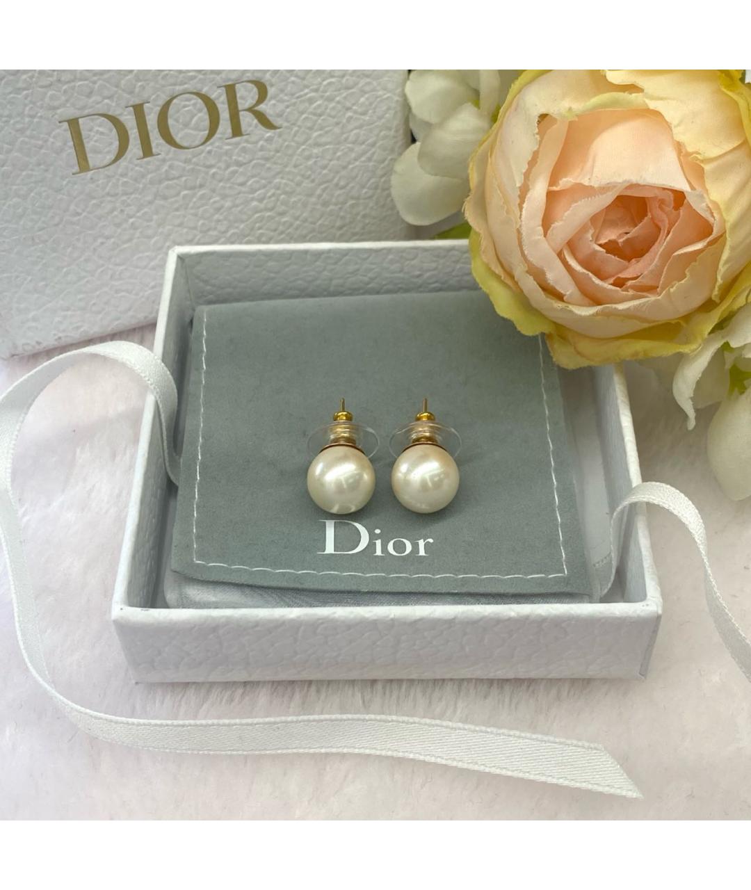 CHRISTIAN DIOR Золотые серьги, фото 6