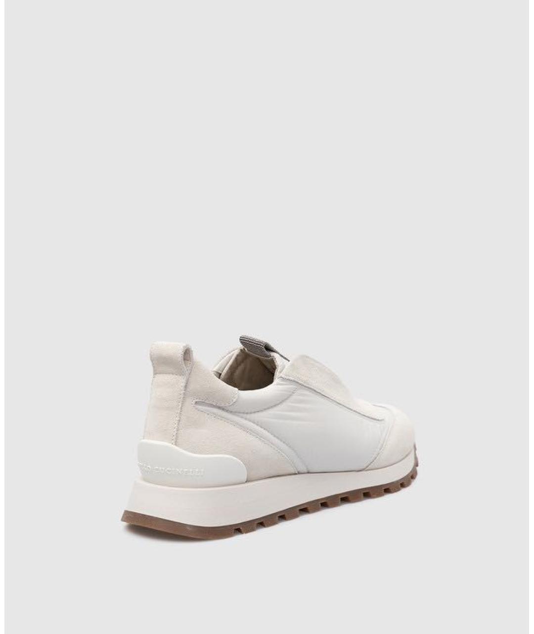 BRUNELLO CUCINELLI Белые замшевые кроссовки, фото 3