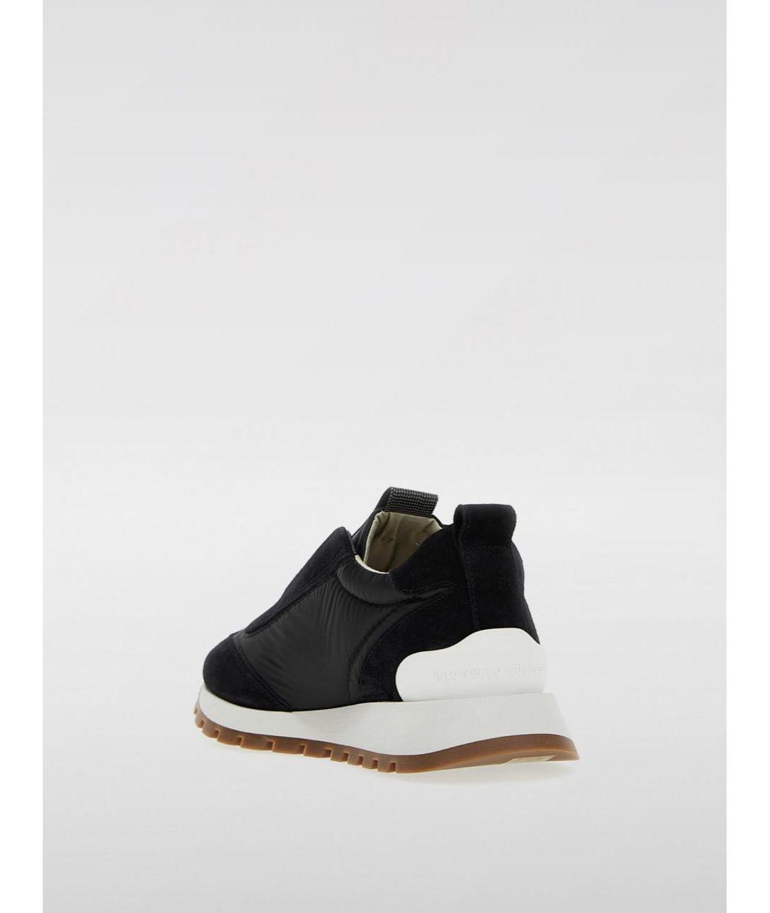 BRUNELLO CUCINELLI Черные замшевые кроссовки, фото 3