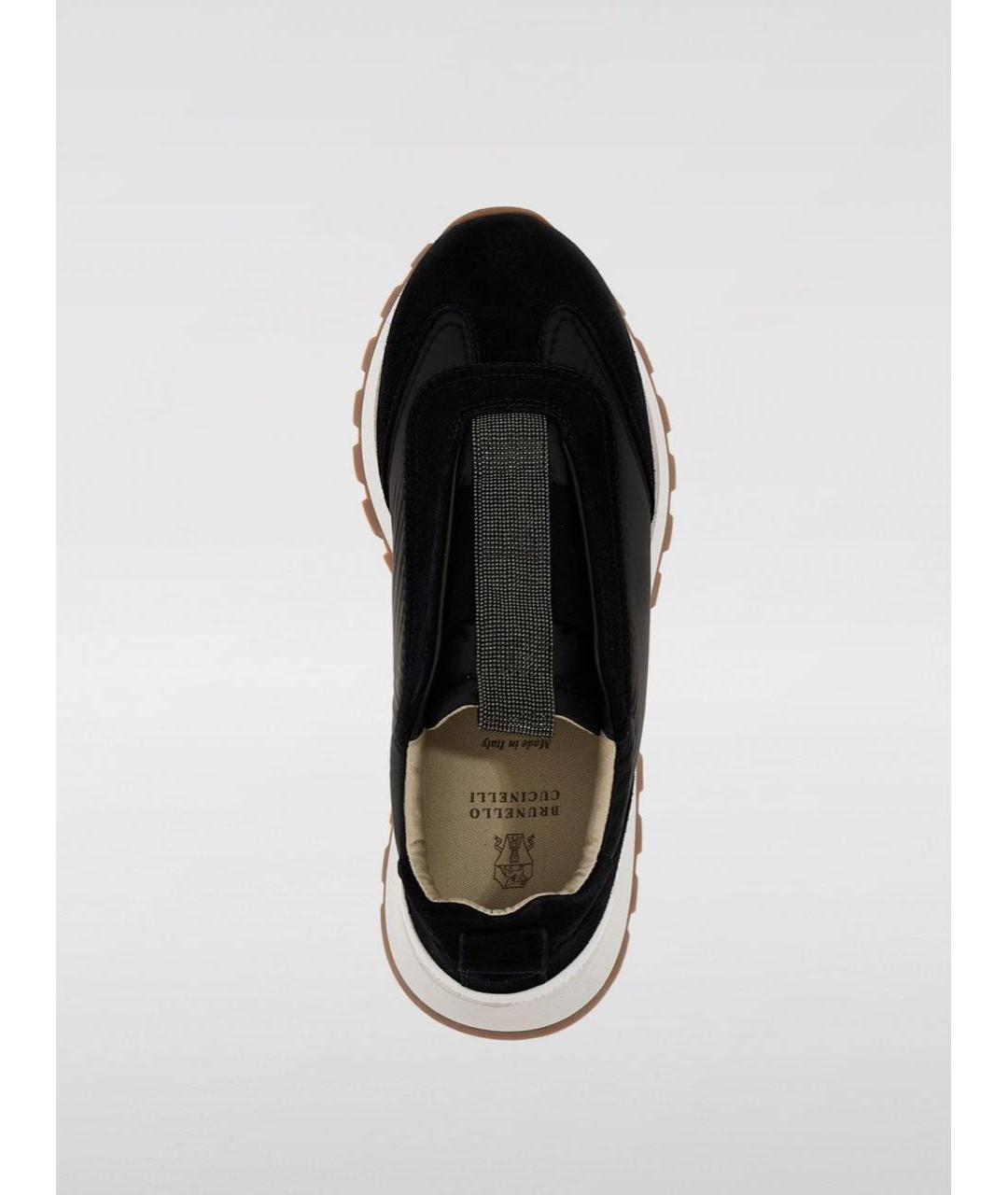 BRUNELLO CUCINELLI Черные замшевые кроссовки, фото 2