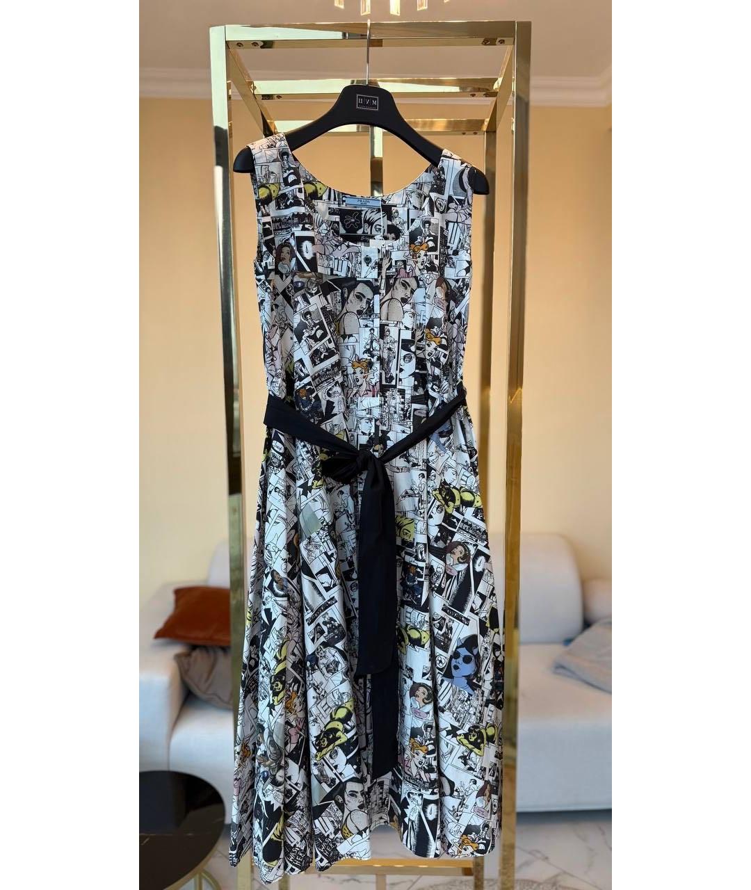 PRADA Мульти деним коктейльное платье, фото 9